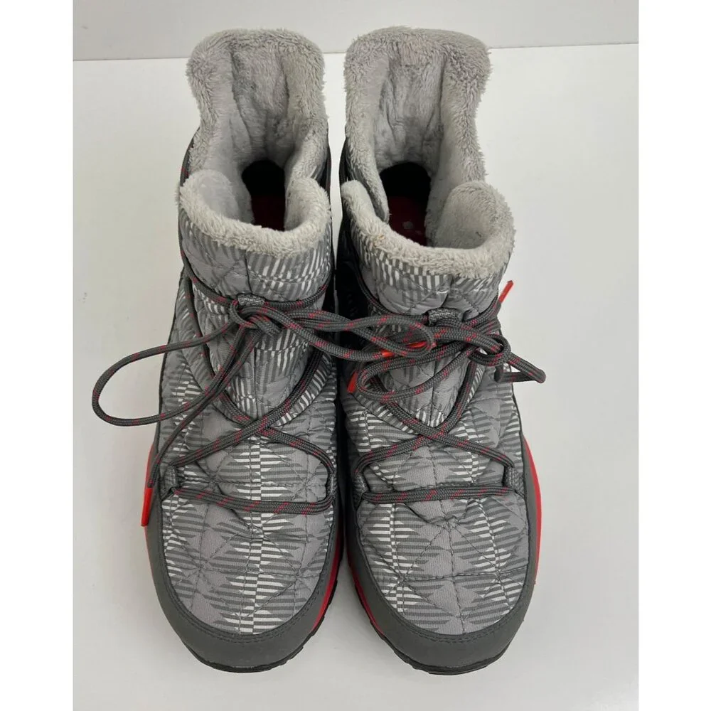 Columbia Loveland Shorty Omni-Heat Snow  Boots‎ in a grey w/red Size 7 M